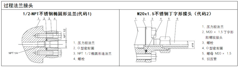 單邊遠(yuǎn)傳變送器無遠(yuǎn)傳法蘭端的的過程連接